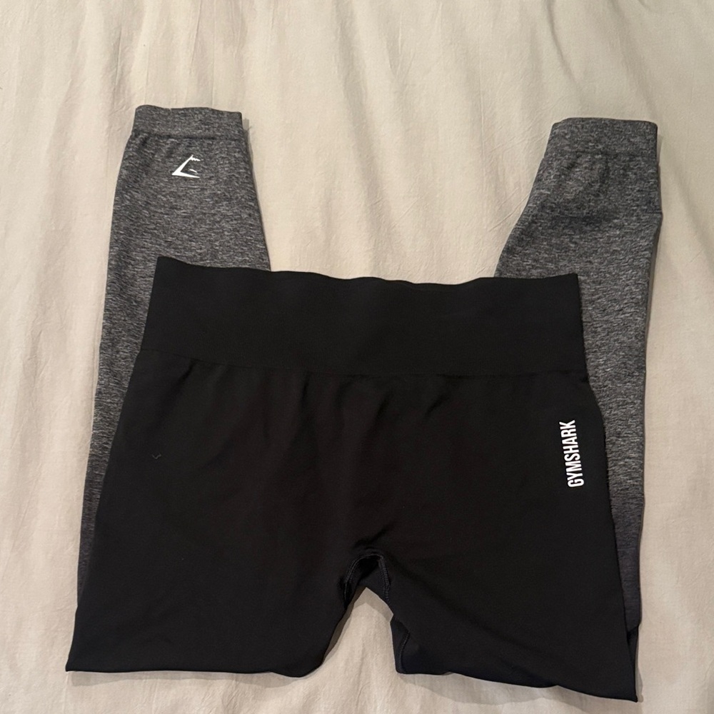 Gymshark Kids Charcoal and Black Leggings